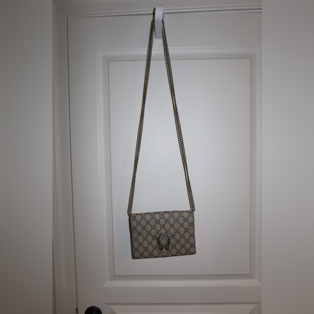 Gucci Dionysus Leather Wallet on Chain